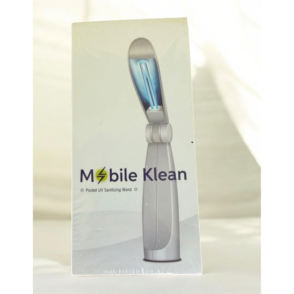 Mobile Klean UV C Sanitizing Wand Unisex OS White New Pocket Portable Cordless